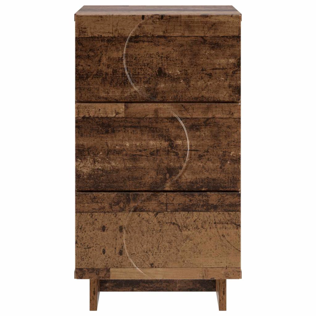 Nightstand Reclaimed Wood 33.5 x 34.5 x 60 cm Engineered Wood