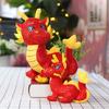 New Year Mascot Doll Cartoon Twelve Zodiac Signs Dragon Rabbit Ox Doll Activity Gift Plush Toy