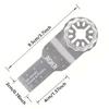 NEWONE 8pcs Carbide Oscillating Tool Blade, Multi-tool Saw Blades Multi Tool Mortar Cutting Saw Blades for Tile Concrete Cutting