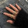 Elegant Gold and Silver Stackable Rings Set for Women 14K Gold Plated with Zirconia Portable for Everyday Wear