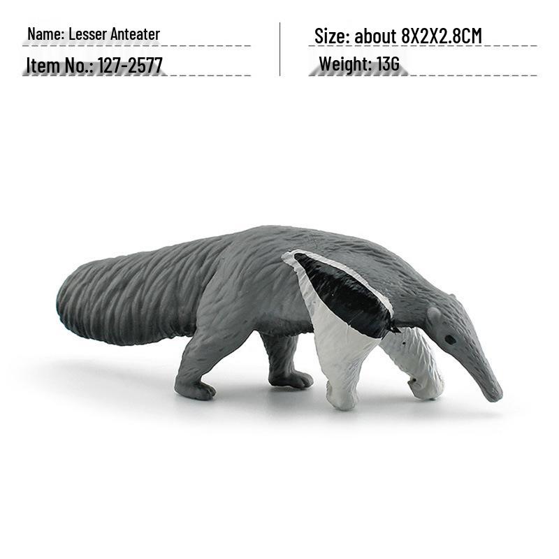 Cross-Border Kids  Anteater Model - Cognitive Simulation Static Decor Toy