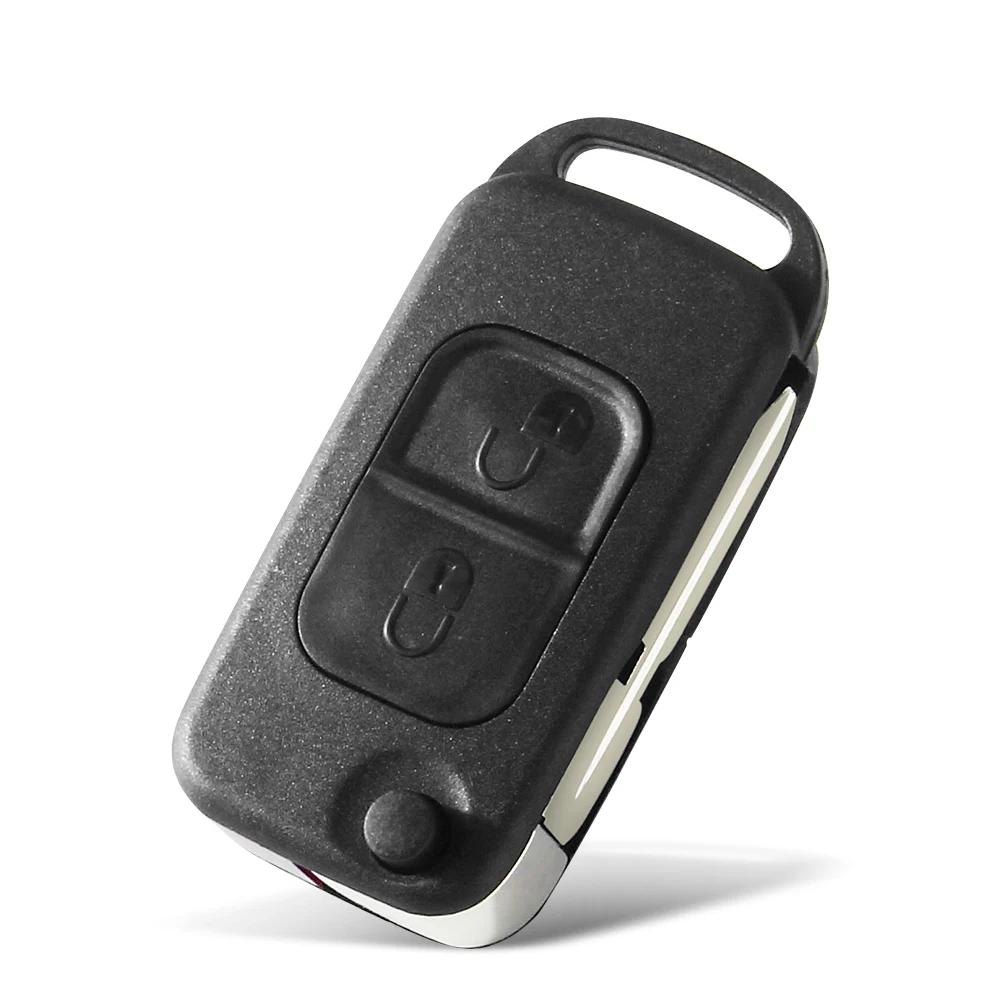 For Mercedes Benz W168 W124 W202 W203 A C E Ml C Cl S Sl Sel Slk E113 Fob Uncut Hu64 Hu39 Flip Remote Car Key Shell