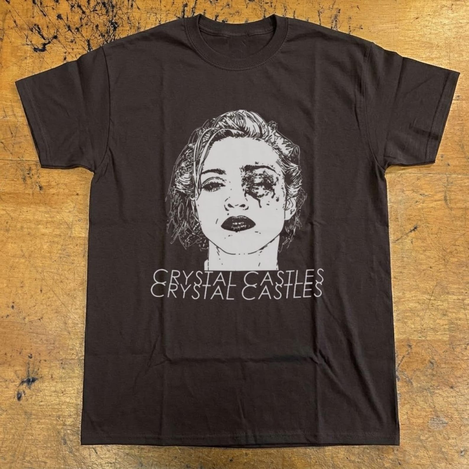 Crystal Castles 90s Style Graphic Tee, Goth Clothing, Unisex Cotton Shirt M