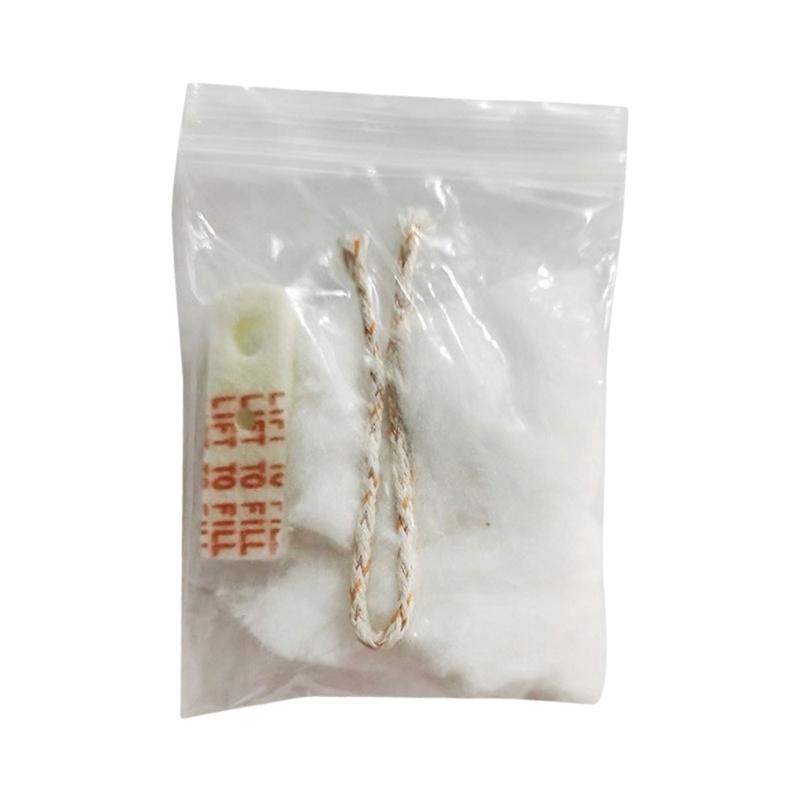 

Universal Cotton Fiber Lighter Wick Pad Enhances Combustion Efficiency For Outdoor Camping And Daily Use Long Lasted 1