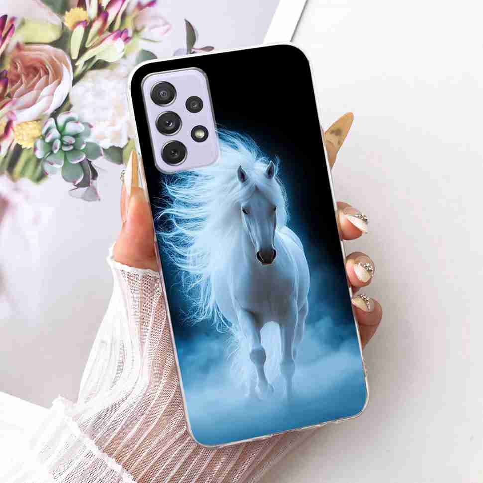 Für Samsung A72 Hülle SM-A725F Fundas Weiches Silikon Luxuriöse Bemalte Abdeckung Hüllen Für Samsung Galaxy A72 Gehäuse Bumper