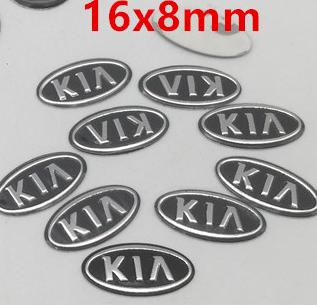 

2pcs 5pcs 10pcs 14mm 16mm For car key fob case Badge button Badge logo straight folding remote Keychain Replacement Sticker 10pcs