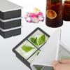 Silicone Ice Maker, Odorless, with Lid and Ice Tongs, Holds 6 Large Square Ice Pieces, 5x5x5cm Ice Cubes