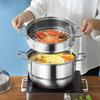Sgang Mehrzweck-Dampfgarer aus 3 Lagen Edelstahl, 28cm