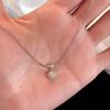d971 sugar cube zirconia necklace - single item
