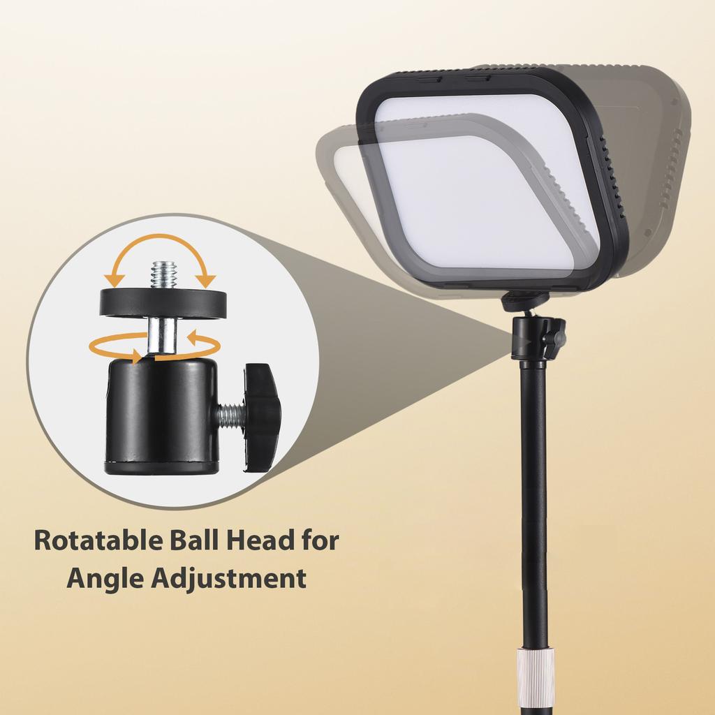 2 Packs Desktop LED Video Light Panel 12W Video Conference Light for Zoom Meeting 3000K 6500K Photography Fill Light