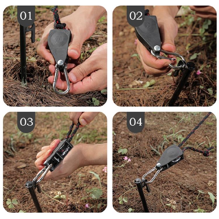 Fixtures Rope Heavy Clip Ratchet Hanging Rope for Gardening Grow Plant Tent Rope