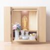 [Te To Te Hand Buddhist Altar] [Made of Premium Oak] Hirari No. 15 Natural Color [47.5cm H X 35.4cm W X 27.0cm D] [5-Year Warranty & Instructions Incl