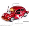 1/36 Scale Diecasts Toy Vehicles Beetle Modified Classic Car Model Car Alloy Pull Back Collection Toy Cars Model Gifts