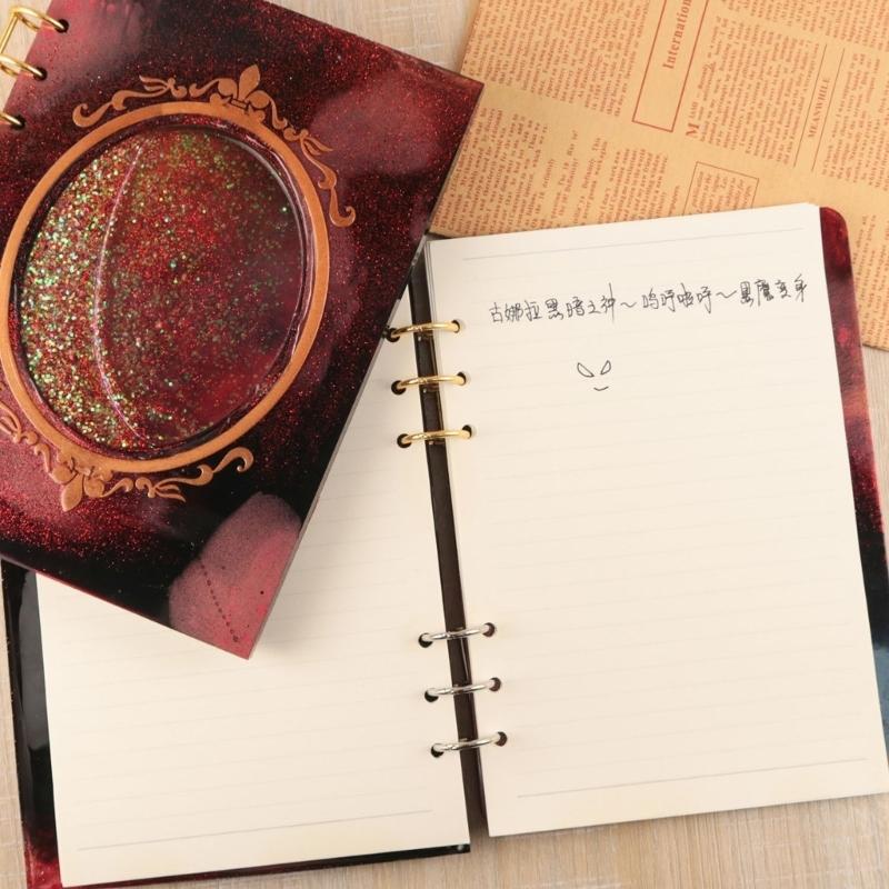 Quicksand Notebook Cover Resin Mold DIY Crystal UV Epoxy Silicone Molds Transparent Book Creative Resin Casting Molds