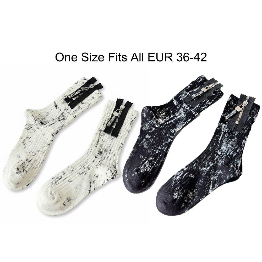 Calzini con Zip Metallica Industria Pesante Schizzi di Vernice Colore Inchiostro Calzini a Metà Polpaccio Per Uomo Donna