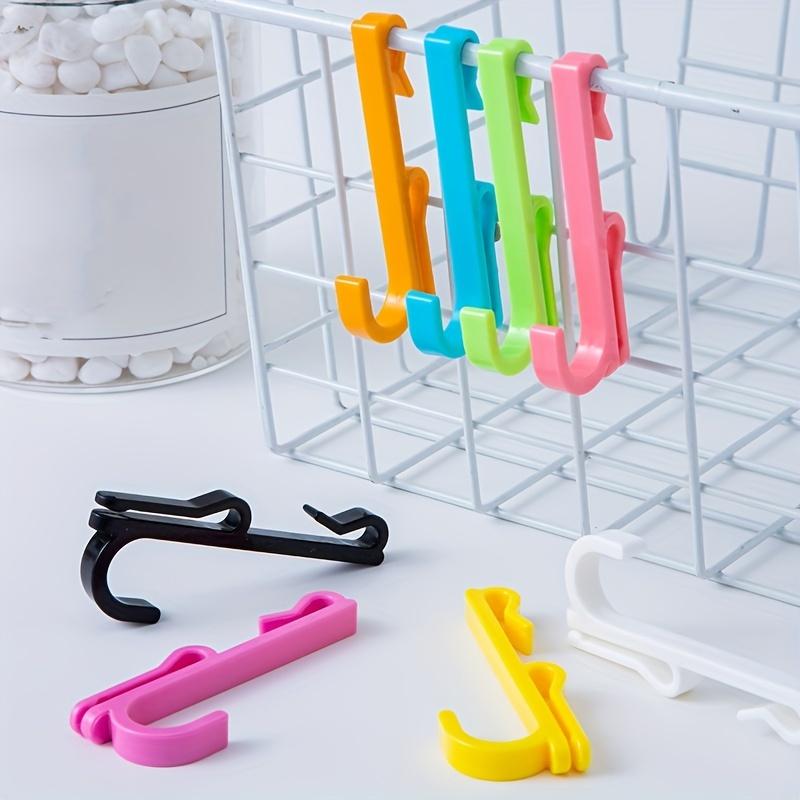 30pcs Nail-Free Plastic Display Hooks, Key Hooks, Reusable, Easy Install & Remove,For Home,Craft Show, Retail Store, Stall Hooks