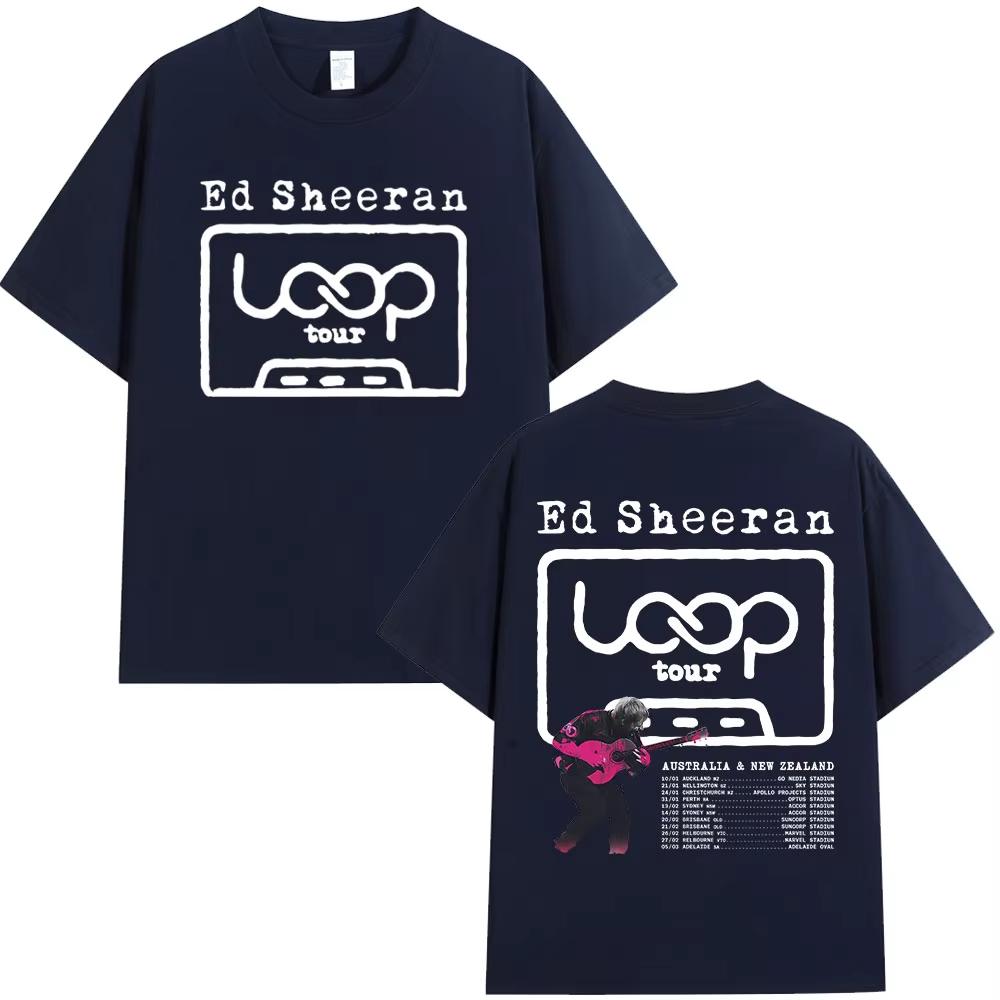 Ed Sheeran Loop Tour Australia and New Zealand 2026 Tour Merch T Shirts Men Women Fashion T-shirt Cotton Cozy T-shirt Fans Gifts