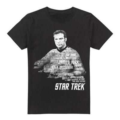 Camiseta masculina com palavras do Capitão Kirk