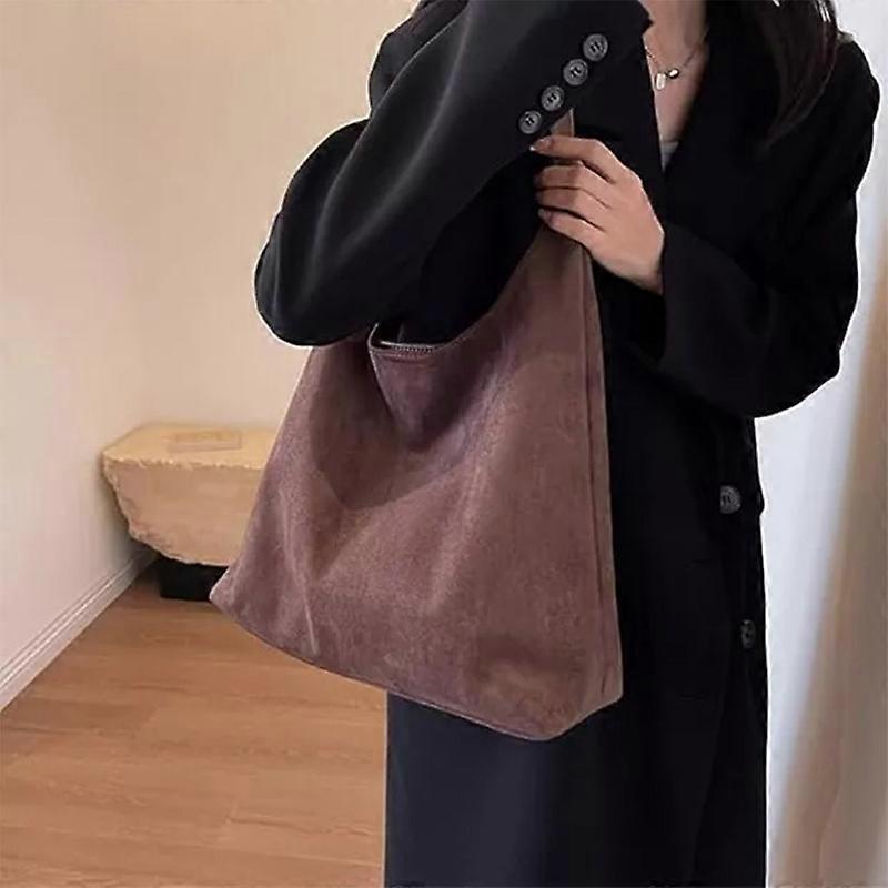 Leather Hobo Bags for Women Suede Purse Slouchy Tote Bag Shoulder Bag