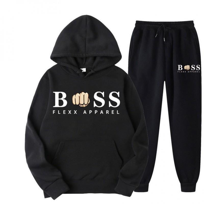 Mens Oversized Hooded Long Sleeve Sweatshirt Casual Printed Fleece-Lined Pullover Sportswear