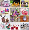 Pom pom Maker, 4 Sizes Pom-pom Maker Fluff Ball Weaver Needle Craft DIY Wool Knitting Craft Tool Set(4)