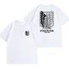 Attack On Titan Anime Oversize T-shirt Men Women Short Sleeve Casual Tee Cotton Unisex Streetwear Cosplay Harajuku Tops Y2k