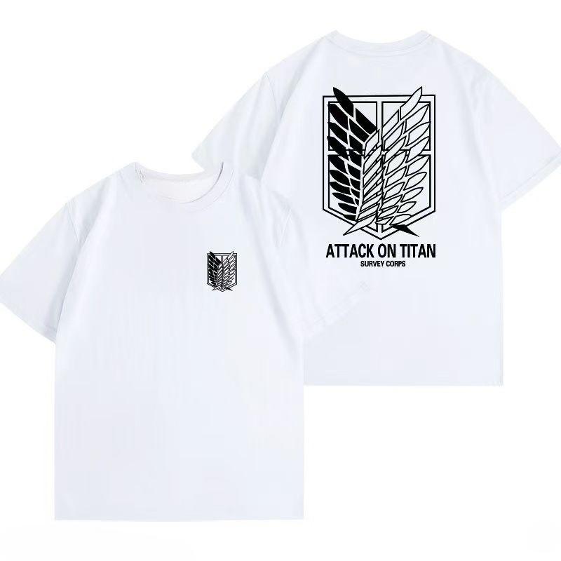 Attack On Titan Anime Oversize T-shirt Men Women Short Sleeve Casual Tee Cotton Unisex Streetwear Cosplay Harajuku Tops Y2k