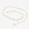 Heart Leaf Metal Belt For Women With Embellished Charm For Fashion Dress Wear