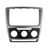 Double Din for SKODA Octavia 2008-2013 Manual AC Audio Fascia Stereo Radio GPS DVD Panel Dash Mount Installation Trim Kit Frame