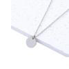 Stainless Steel Round Pendant Necklace - Blank, Engraveable, Ideal for Gifts