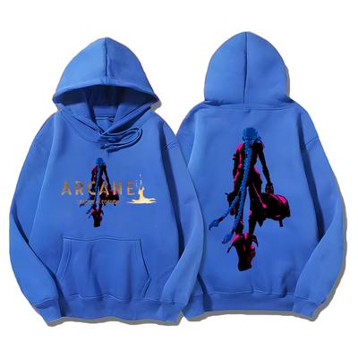 Sudaderas Arcane Jinx Estética Clásica Estampado Ropa Otoño Invierno Sudaderas Sencillas Mujer Hombre Y2K Sudaderas con Capucha Ropa