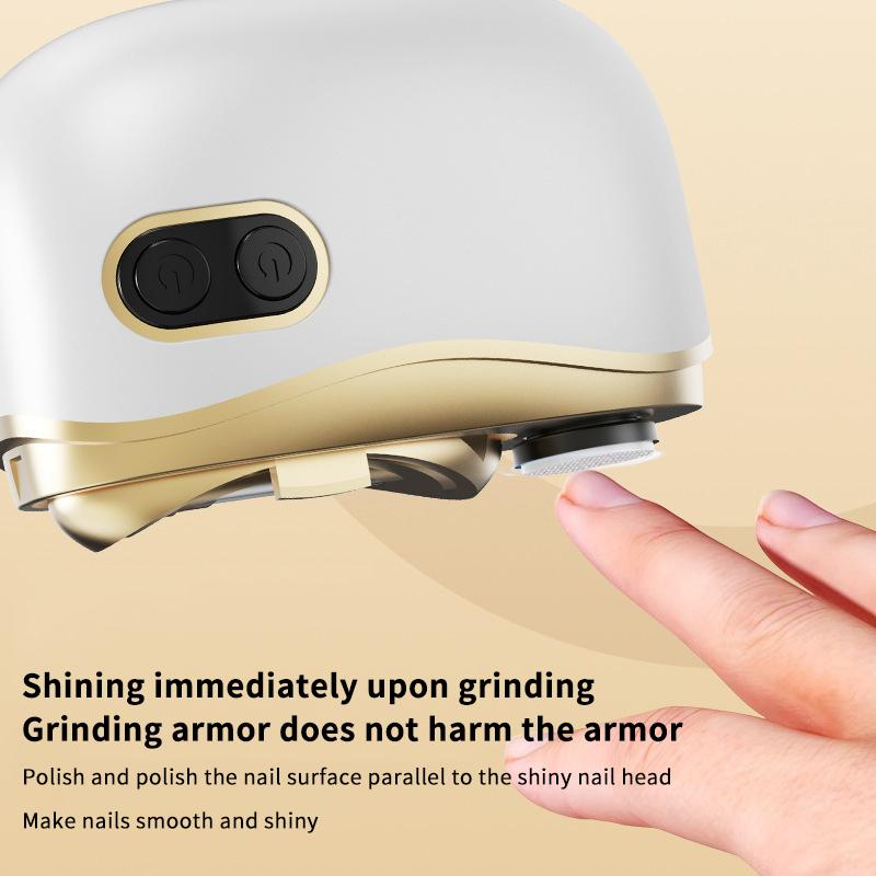 2-in-1 Elektrische Nagelschere Schleifen und Polieren mit Licht Automatischer Nageltrimmer Wiederaufladbarer Nagelschneider Maniküre für Baby