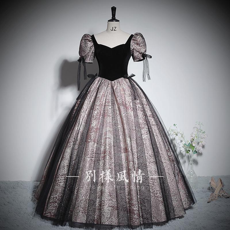 Bankett-Abendkleid Damen 1011 neu High-End Hofstil Puffärmel Kunstprüfung Belcanto Solo flauschiger Rock Aufführungskleidung