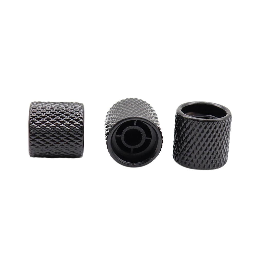 1pcs/2pcs Metal 6mm Flat Top Tone Guitar Volume Tone Knobs Potentiometer Control Knobs For Electric Guitar Bass