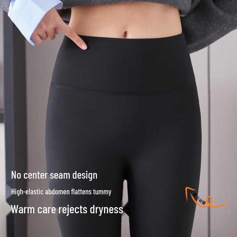 Yuzhaolin Women's Fleece Lined High-Waist Shark Leggings