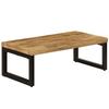 Coffee Table - Maison Exclusive - Solid Mango Wood - Steel - 100 X 50 X 35 Cm