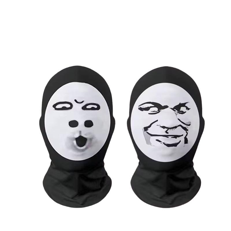 1/2Pcs Bandana Tube Neckchief Gaiter Printed Headgear Cover Head Scarf Headband Funny 3D Seamless Magic Celebrity Face Mask