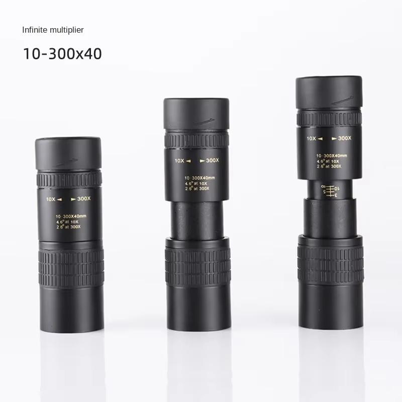 Monocular Telescope Long Range With Smartphone Holder And Tripod 10-300x40mm For Outdoor Bird Watching