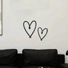 2PCS Metal Heart Wall Art Personalized Valentines Day Gift Home Decor