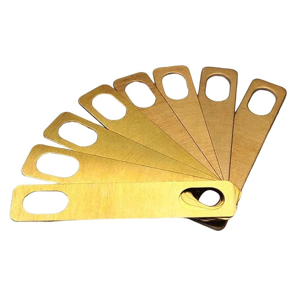 TISHITA Guitar Neck Shim and for Guitar and Bass Musical Instrument Accessories 8-Piece Set, 0.2mm, 0.5mm, 1mm, Necks,