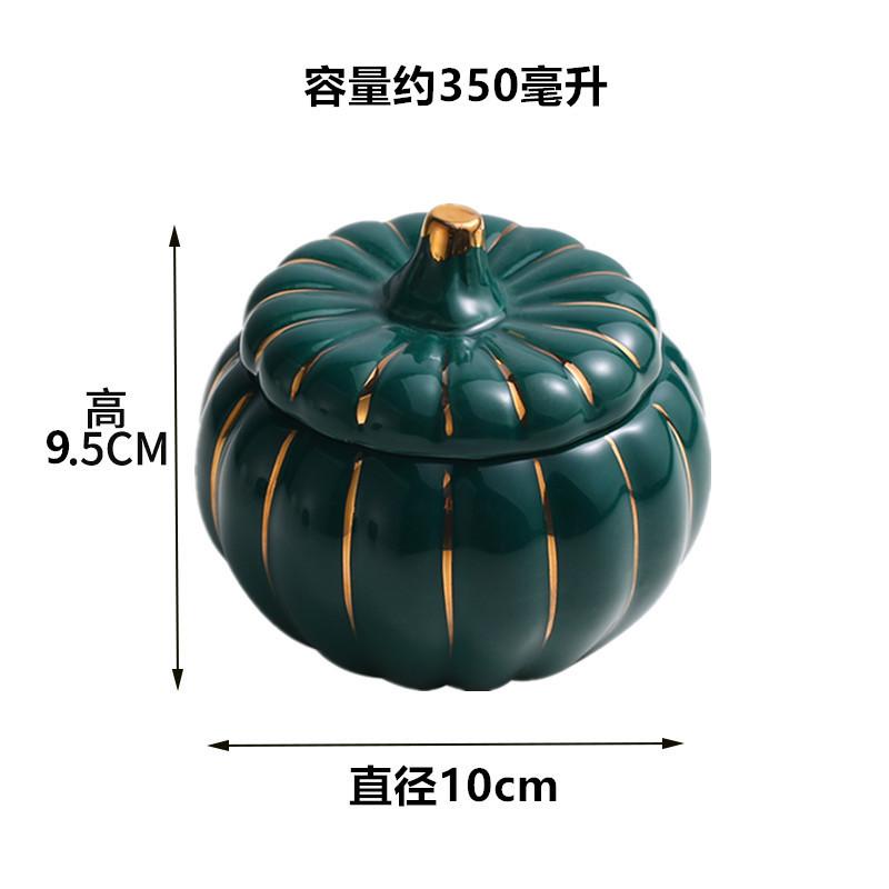 Ceramic Pumpkin Bowl with Lid Creative Soup Cup Steamed Egg Bird's Nest Small Stew Cup Kitchen Ceramic Fruit Dessert Salad Bowl