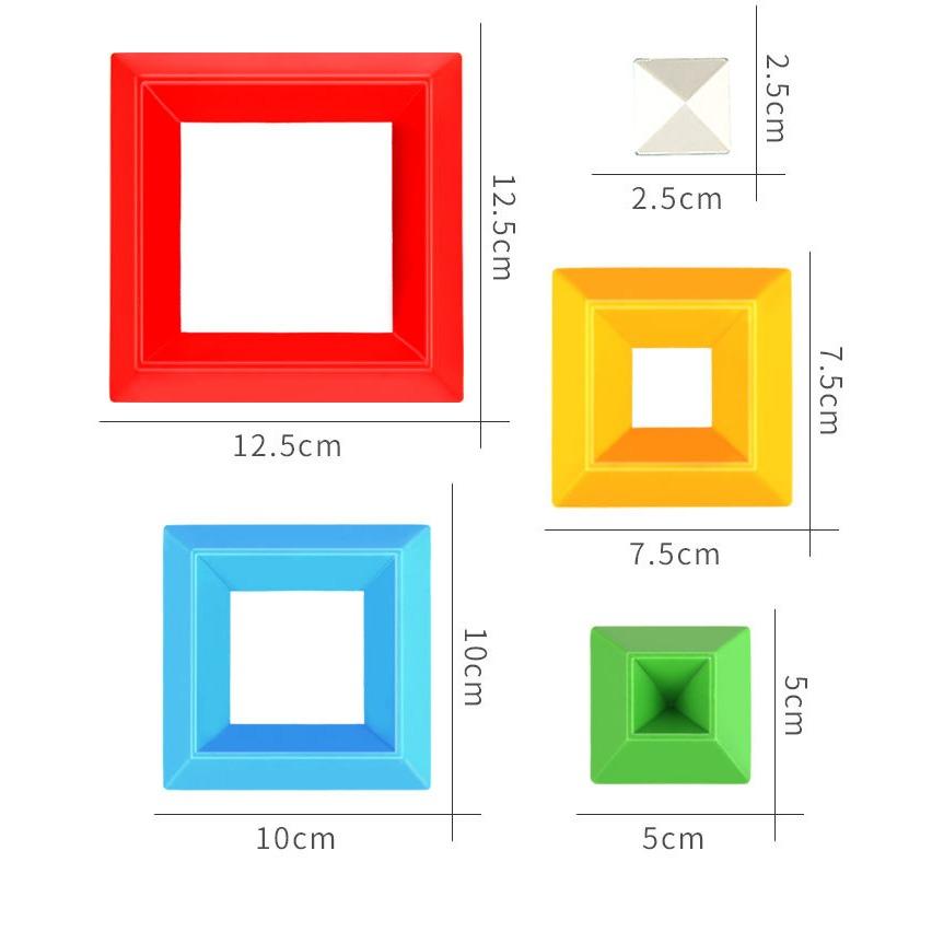 30 45 Pieces 60 15 Pyramid Building Block Blocks Toys 3d Educational Toy Stacking Blocks Creative Montessori Toy For Children Aged 1 2 3 4 5 Years