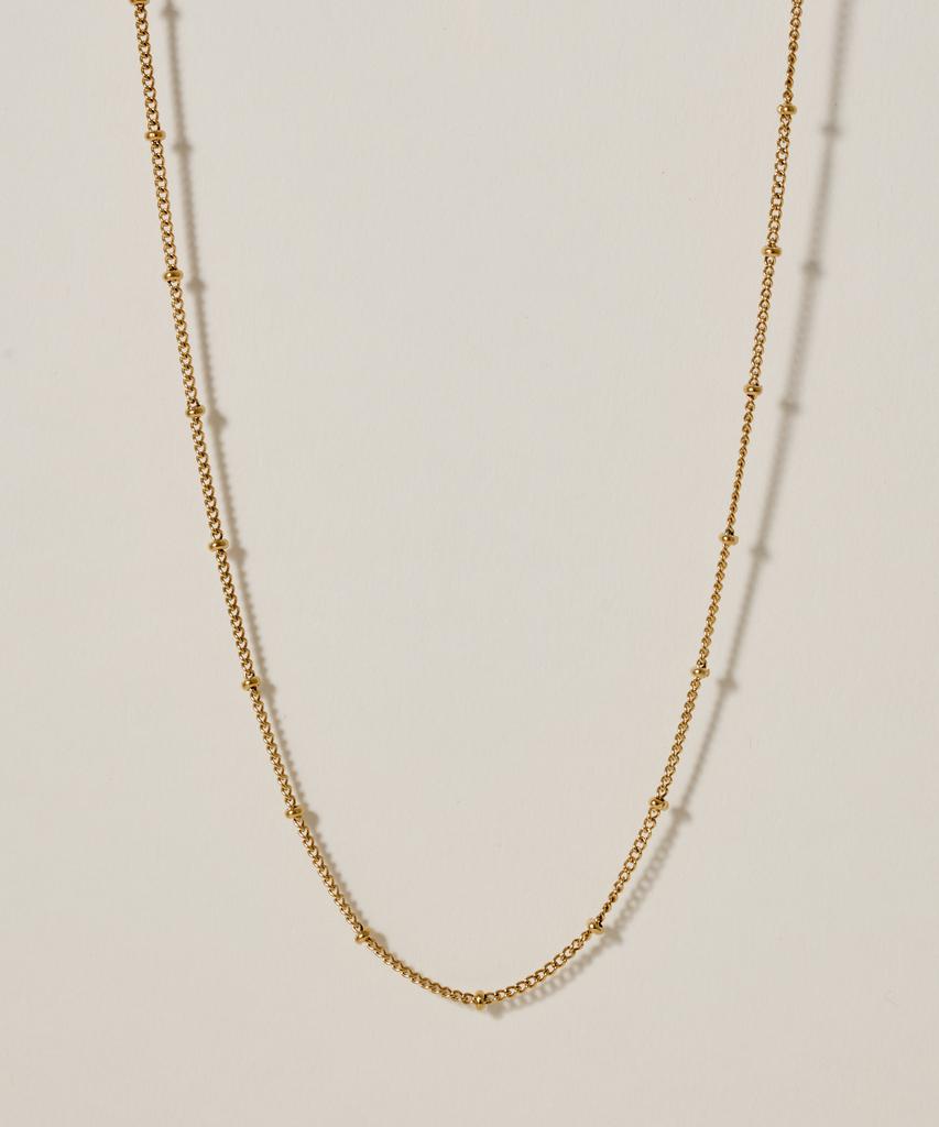 Novice Tokyo Glitter Chain Necklace [Stainless] / Gold