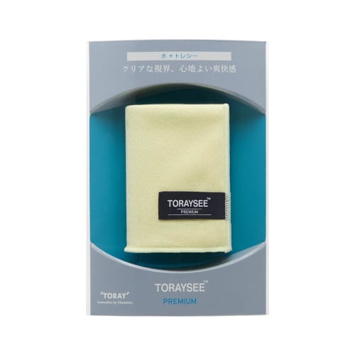 Toray (TORAY) Toraysee Cleaning Cloth, Thick, Absorbent, Quick-Drying, for Eyeglasses, LCD, and Smartphone Cleaning, 28cm x 19cm, Made in Japan, Yello