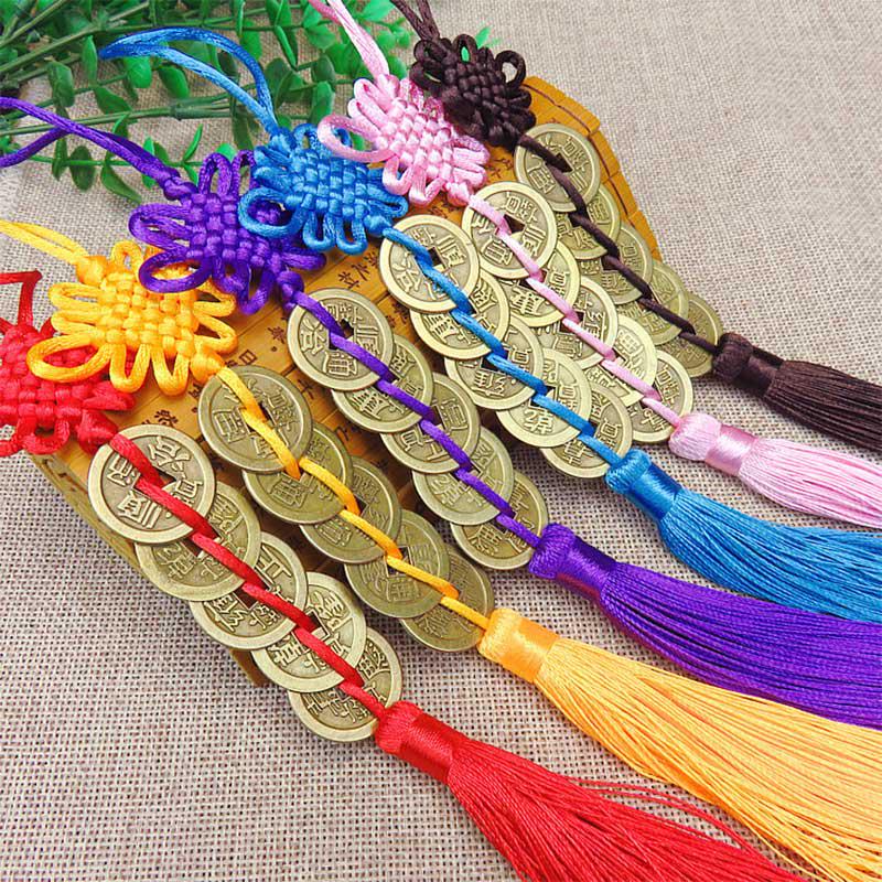 Lvhou Nodo Cinese Portafortuna In Raso Di Seta – 8 Pezzi Colorati, 28 Cm – Nappe Morbide Per Decorazione Casa, Ufficio, Auto – Simbolo Di Ricchezza E Fortuna