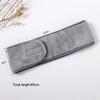 Headband Makeup Hair Face Care for Washing Your Face Black Headband Ladies Skincare Woman Elastic Headband Towel with Magic Tape