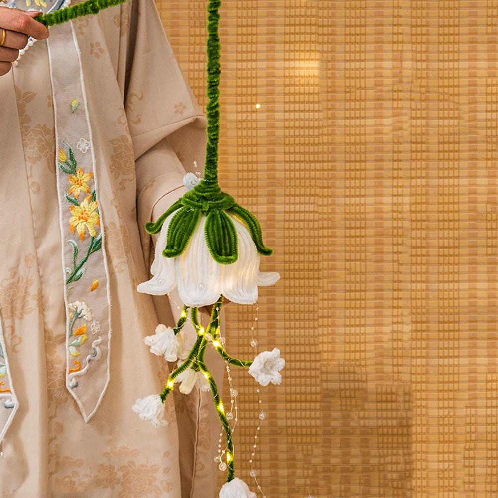 Handmade Lotus Lamp Twist Stick DIY Material Bag DIY Mid-Autumn Glowing Lantern Photography Props