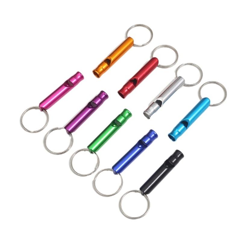 12Pcs Portable Signal Whistles Outdoor Emergency Whistle with Keyring Survival Training Whistle Outdoor Pocket Tool