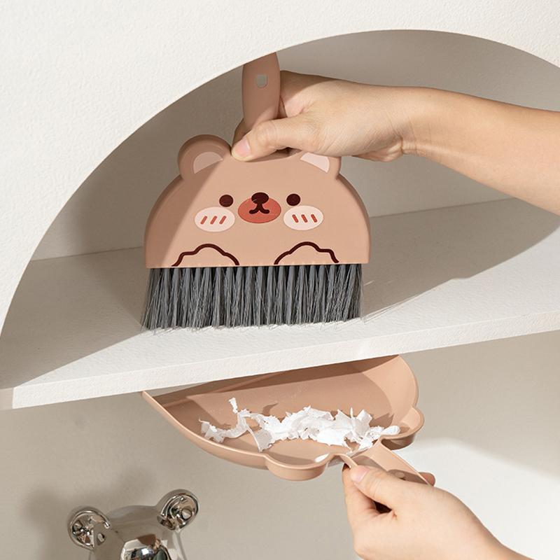 Small Broom Dustpan Set Household Desk Cleaning Desk Cleaning Garbage Shovel Pet Children Mini Broom Broom