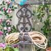 Support mural pour tuyau d'arrosage en fonte - motif oiseau vintage, rangement décoratif